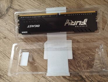 ноутбу: Оперативдик эс-тутум, Жаңы, Kingston Fury, 16 ГБ, DDR4, 3200 МГц, ПК үчүн