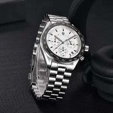 Ručni satovi: PAGANI DESIGN PD-1701 -40mm-Bela-Omega Speedmaster Moonwatch Potpuno — 10