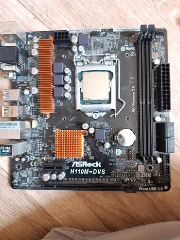 оперативная память sodimm ddr2: Материнская плата, Б/у, ASRock, LGA1151, Micro-ATX, Для ПК