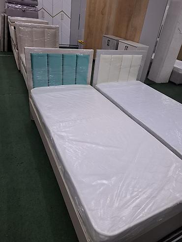 Односпальные кровати: Односпальная кровать, Новый, С мягким изголовьем, длина - 2 см — 15