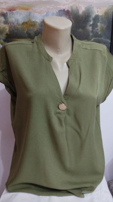 duge kosulje: Reserved, M (EU 38), Single-colored, color - Green