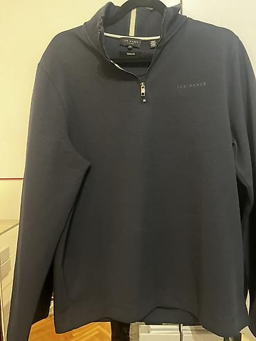 zara muški kaput: Ted Baker muški dukser sa polu-rajsferšlusom (half-zip). Jednom obucen — 1