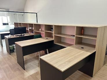 arakesmeler: Ofis üçün modul işçi masaları və rəf sistemi - Komplekt: Uzun modul — 2