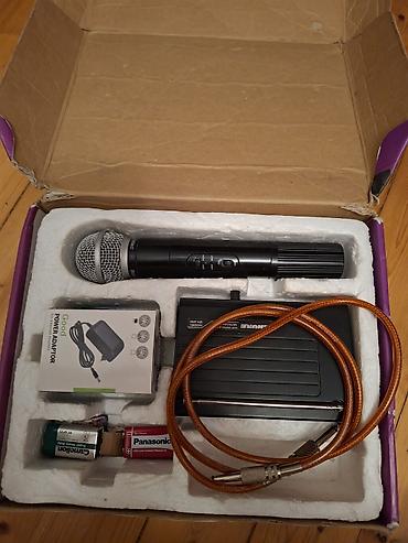 mikrofonlu kalonkalar: SHURE SH-200 simsiz mikrofon sistemi Komplekt: - Simsiz əl mikrofonu — 5