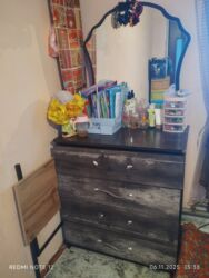 берекет гранд бишкек мебель: Спальный гарнитур, Б/у, Тумба, Кыргызстан, Дерево, Самовывоз, цвет - Черный