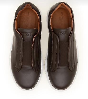Kişi ayaqqabıları: U.S. Polo Assn. kişi slip-on idman ayaqqabısı - Rəng: tünd qəhvəyi — 2