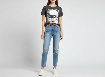 overwatch t shirty: PULL&BEAR, T-shirt damski, rozmiar S