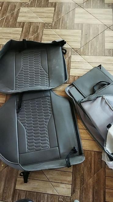 Avtomobil üçün oturacaq üzlükləri dəsti - Rəng: tünd boz/boz - — 2