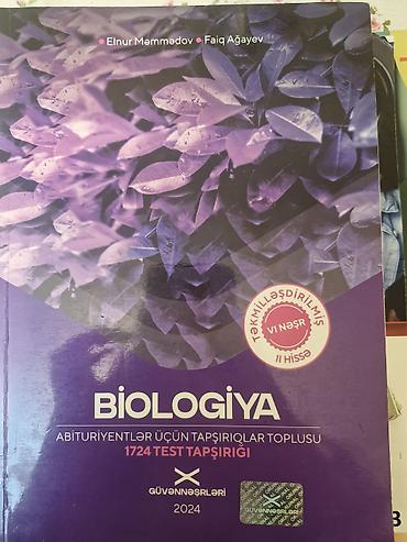 codera informatika pdf 2024: Biologiya – Abituriyentlər üçün tapşırıqlar toplusu (II hissə) — 1