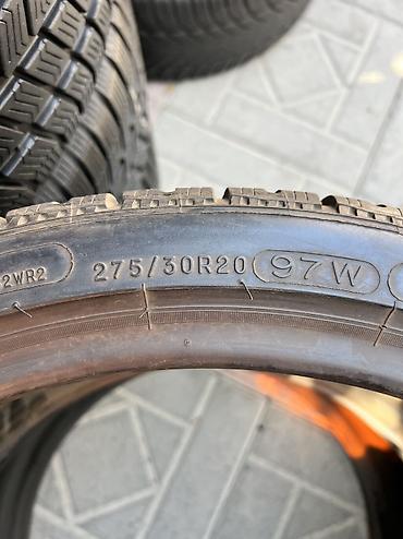 балон кышкы: Шиналар 275 / 30 / R 20, Кыш, Колдонулган, Комплект, Франция, Michelin — 9