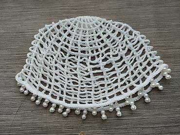Xonça üçün əl işi torlu örtük – muncuqlu bəzəkli - Material: yumşaq lalafo.az -da Xonça üçün əl işi torlu örtük – muncuqlu bəzəkli - Material: yumşaq