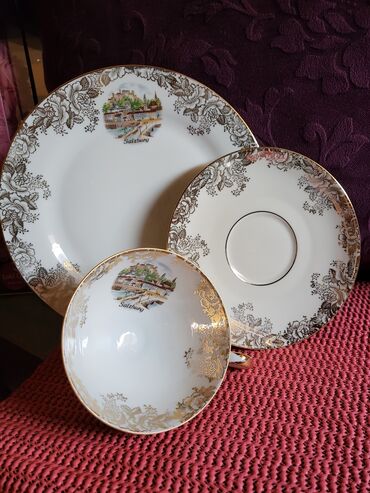 Stare vaze i dekor: Set nov iz 60,70ih. god.,rucni rad HB Hassenpflug Austrija,Bec — 5