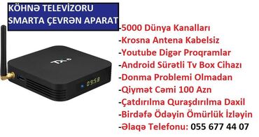 smart televizorlar: Yeni Smart TV boks Pulsuz çatdırılma, Rayonlara çatdırılma