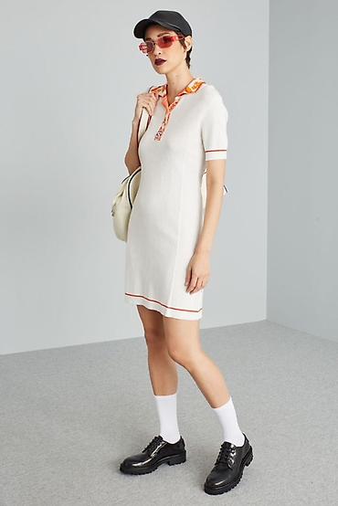 MAX&Co. x Superga polo-stil mini don - Rəng: ağ, narıncı-qırmızı lalafo.az -da — 1 MAX&Co. x Superga polo-stil mini don - Rəng: ağ, narıncı-qırmızı — 1
