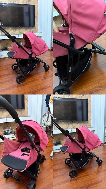 коляска sybex: Прогулочная коляска Cybex (розовый текстиль, черная рама) - Легкая — 3
