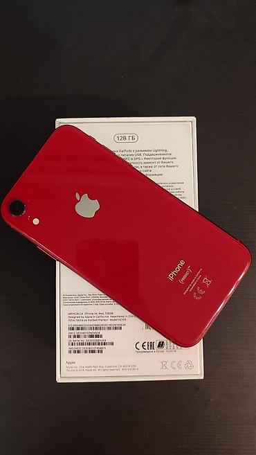 IPhone Xr, Б/у, 128 ГБ, Красный, Коробка, 78 % at lalafo.kg IPhone Xr, Б/у, 128 ГБ, Красный, Коробка, 78 %