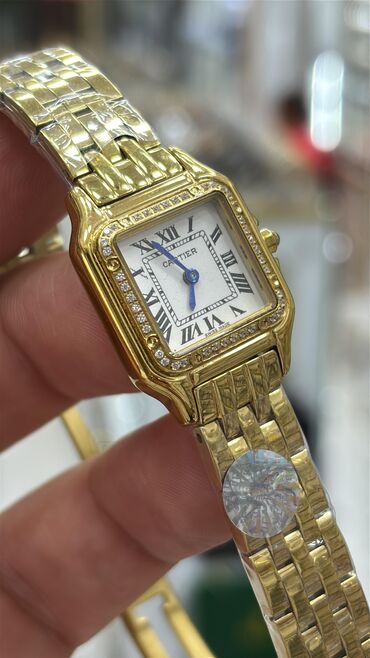 Свадебные платья и аксессуары: Наручные часы, Cartier, цвет - Золотой