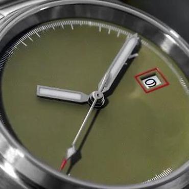 Ručni satovi: ADDIESDIVE AD2070 - 39mm - Zelena / Koža - Seiko Automatik ADDIESDIVE — 8