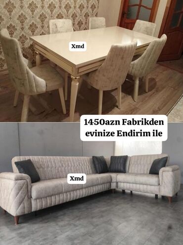 Qonaq otağı dəstləri: Yeni, Masa və oturacaqlar, Divan, Kredit yoxdur