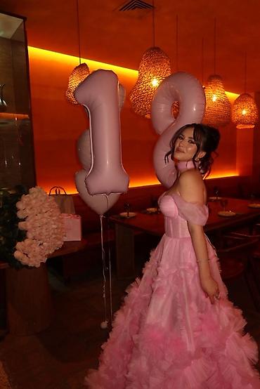 Вечерние платья: Вечернее платье, Пышное, Длинная модель, Фатин, Без рукавов, Шлейф, XS, S, M — 3