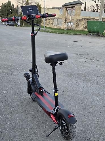velosibet type 1: Elektrik skuter – oturacaqlı, güclü işıqlanmalı, iri təkərli model - — 4