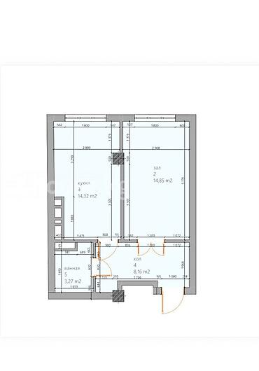 1 комната, 42 м², Технопарк Элитка, 5 этаж, ПСО (под самоотделку)