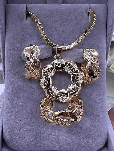 Наборы украшений: 🔥🔥🔥Бижутерия🔥🔥🔥 Элегантный ювелирный набор Pandora с розовыми камнями — 10