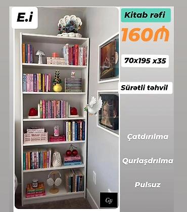 kitab refleri satilir: Yeni, Kitab rəfi, Düz — 1