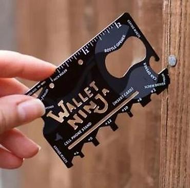 Ostali ručni alati: Wallet Ninja – multifunkcionalni alat u formi kartice za novčanik. - — 25