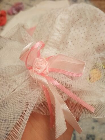 Платья: Детское платье, цвет - Белый, Б/у — 8