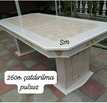 tumbuçka: *Tumbalı masa_* Ölçü 2m/1m Material maşın boyası MDF Qiymət 260 AZN