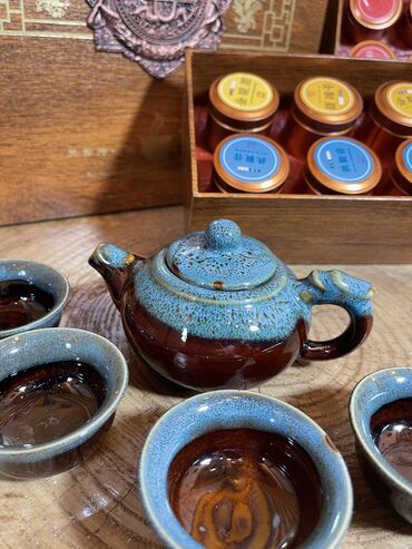 Подарки и сувениры: Кейс в 3 этажа Шикарный набор китайского чая с посудой • Подарочная — 10