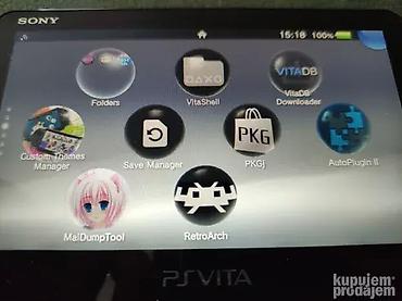 PS Vita (Sony Playstation Vita): 🎮 Sony PlayStation PS VITA Slim (PCH-2016) Blue/Black – Japanska — 7