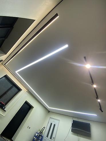 Натяжной потолок: Натяжные потолки с интегрированными световыми линиями - — 5