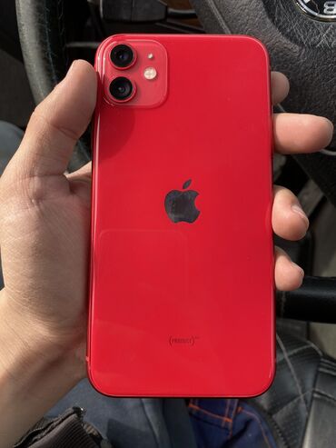IPhone 11, Б/у, 128 ГБ, Красный, 79 %