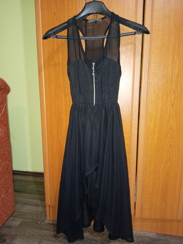 haljine od satena za punije dame: S (EU 36), bоја - Bela, Drugi stil, Na bretele