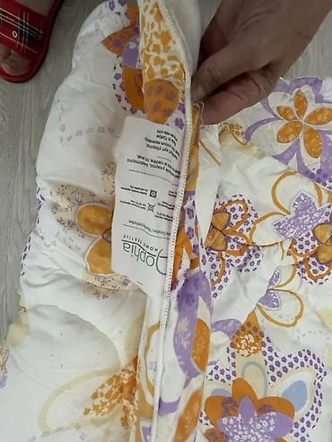 sintifon yorgan: Yumşaq yorğan – Popria Home Textile - Naqış: ağ fon üzərində narıncı — 3