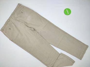 botki primark: Męskie spodnie Morgan – model EP 3539 - Kolor: beżowy, drobny prążek — 3