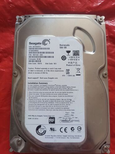 загрузочные диски: HDD диск 500гб виндоус 10 чистый новый
