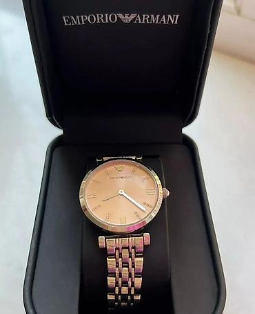 qizil qolbaqlar: Emporio Armani qadın qol saatı (orijinal Emporio Armani qutusu və — 2