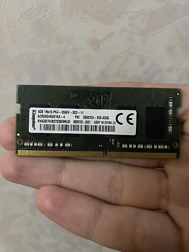 dell notebook: Kingston DDR4 SO-DIMM RAM modulu (1 ədəd) - Tutum: 4 GB - Model — 1