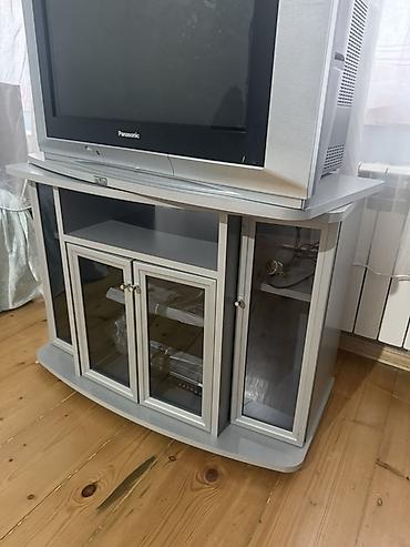 mingəcevir mebel: Gümüş rəngdə TV stendi Yeni kimidir qirigi sokuyu yoxdur! Istifade — 2