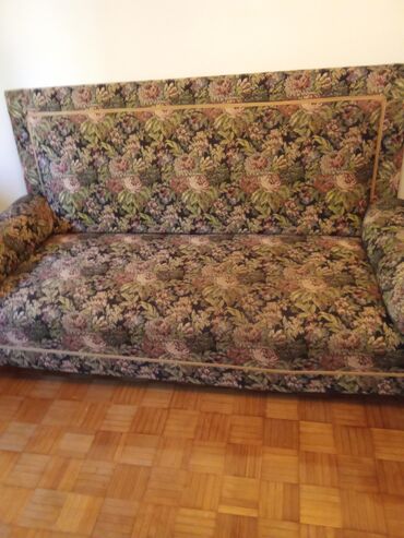 dallas trosed: Three-seat sofas, Textile, color - Multicolored, Used