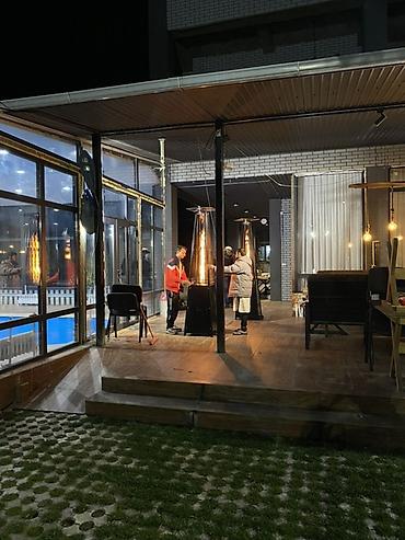 Газовые горелки: Уличные газовые обогреватели/факельные камины для террас и садов В — 15