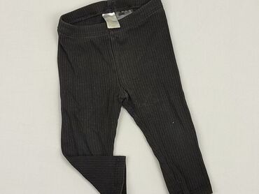 legginsy esmara czarne: Leggings, H&M, 9-12 months, condition - Very good