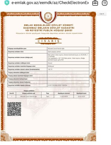 sumqayit menzil: Əhmədli, 3 otaqlı, Yeni tikili, m. Əhmədli, 142 kv. m