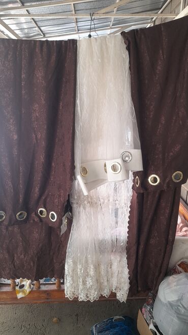 роза гулдун суроту: Шторалар комплекти, Комплектте тюлу бар, Даяр буюм, Конок бөлмөсү үчун