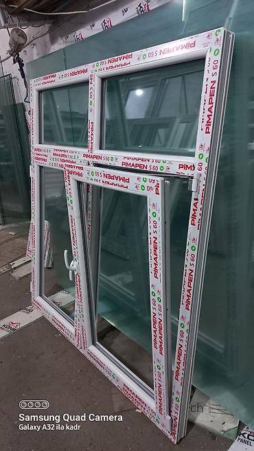 qapi pencere: RƏNGLİ Plastik Pəncərə və Qapılar 60x120 bir ədədi 99 man — 8
