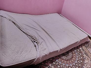 спальный ош: Спальный матрас, Б/у, Двуспальный, Пружинный, Матрасы средней жесткости, Самовывоз — 3