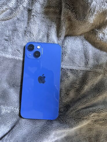 айфоны оптом бишкек: IPhone 13, Колдонулган, 128 ГБ, Blue Titanium, Каптама, Заряддоочу түзүлүш, 84 %